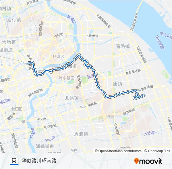 新川专线 Bus Line Map