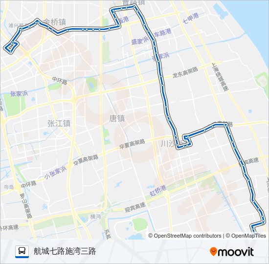 施崂专线 Bus Line Map