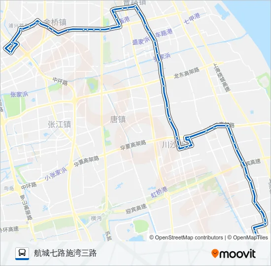 施崂专线 Bus Line Map