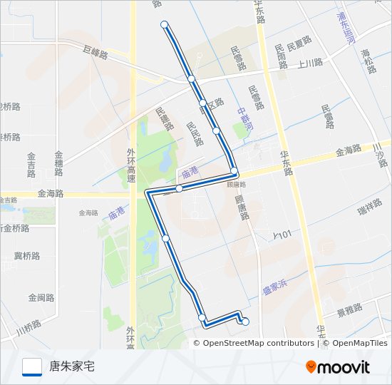 曹路1路 bus Line Map