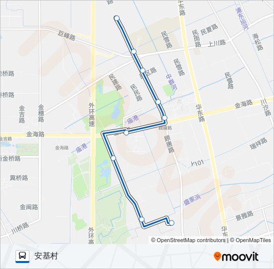 公交曹1路路的线路图