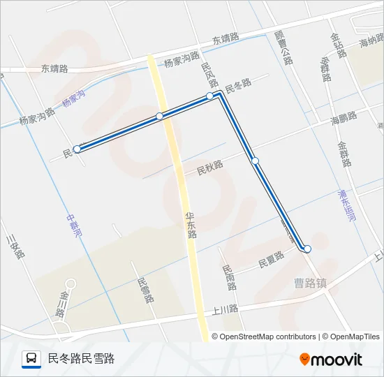 曹路3路 Bus Line Map