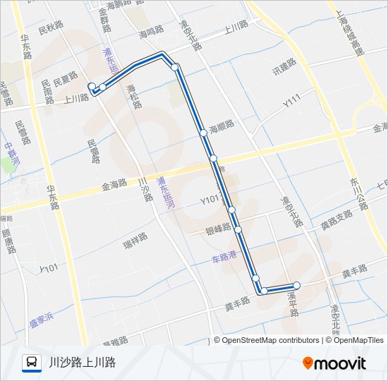 公交曹4路路的线路图