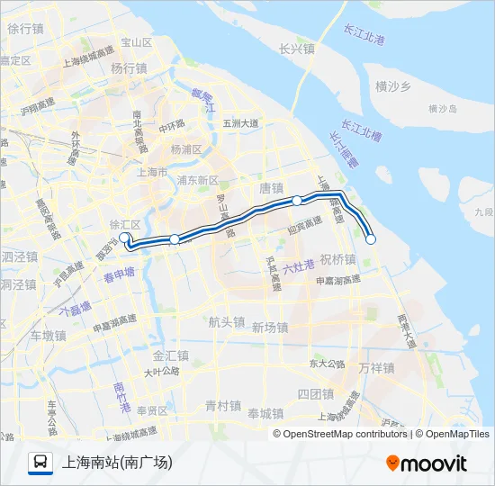 机场七线 Bus Line Map