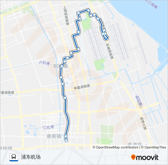 机场八线 Bus Line Map