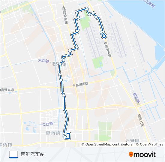 机场八线 bus Line Map
