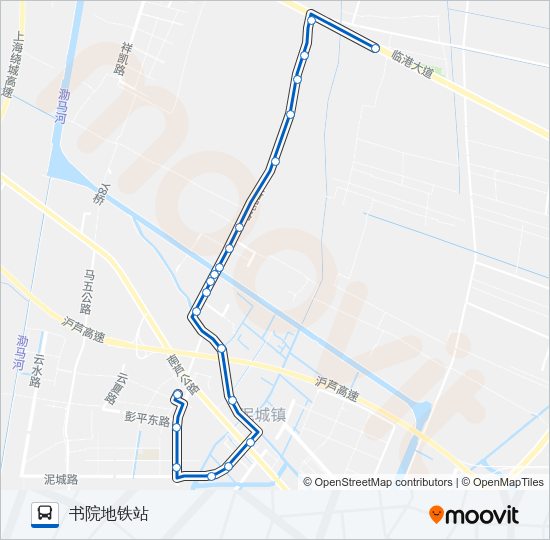 公交泥城4路的线路图