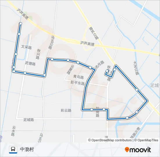 泥城5路 Bus Line Map