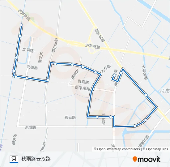 泥城5路 Bus Line Map