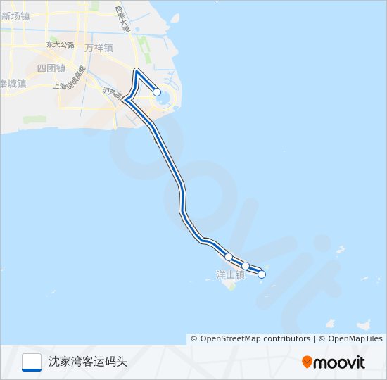 洋山专线 bus Line Map