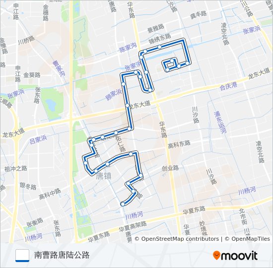 浦东2路 bus Line Map