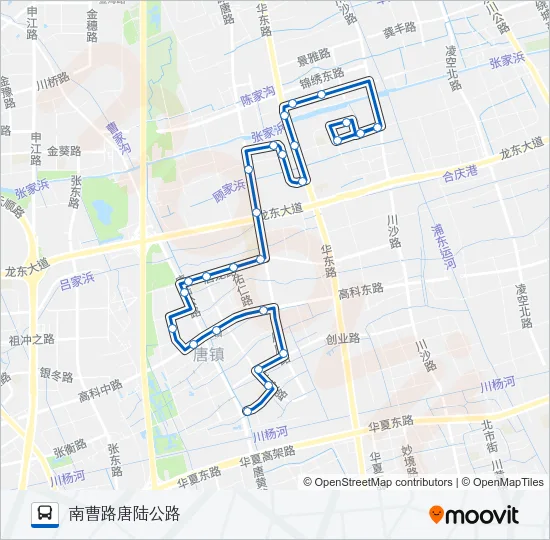浦东2路 Bus Line Map