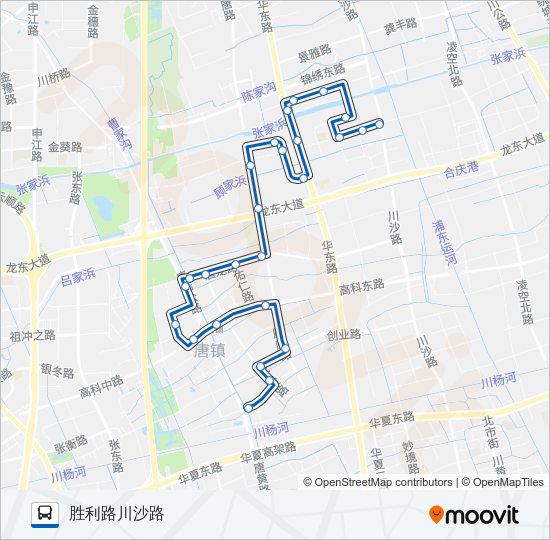 公交浦东2路的线路图
