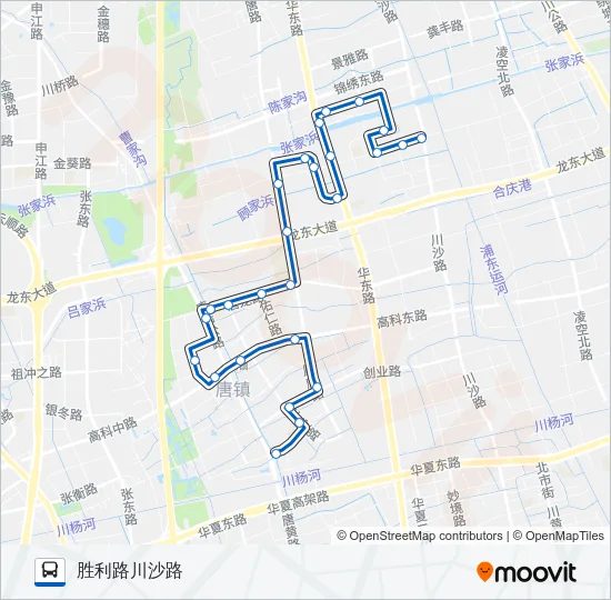 浦东2路 Bus Line Map