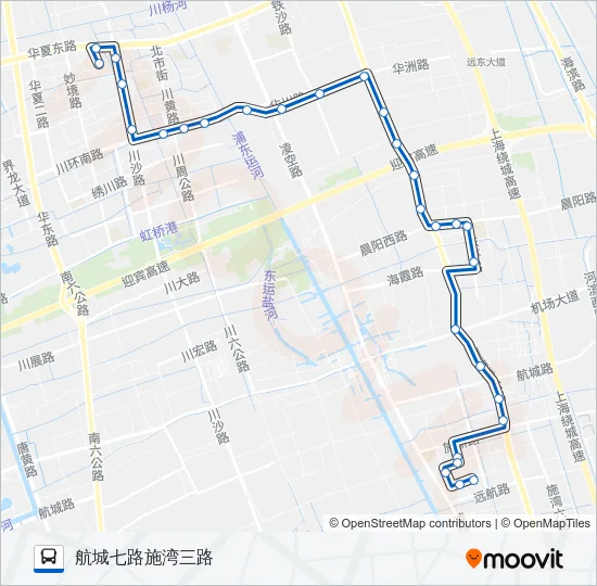 公交浦东3路的线路图
