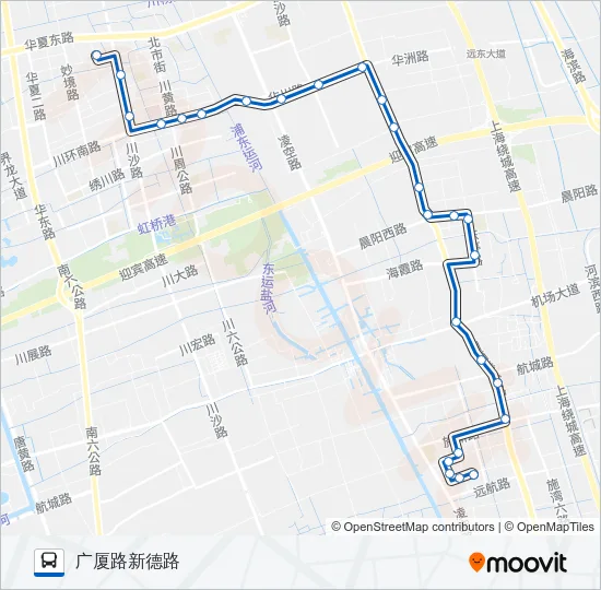 公交浦东3路的线路图