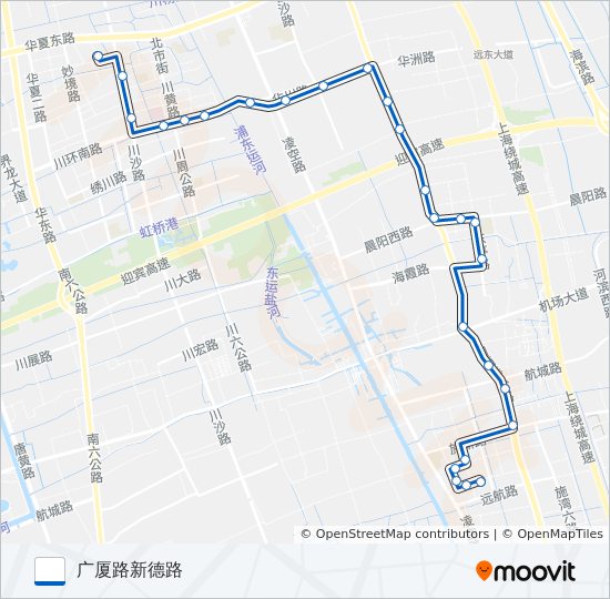 浦东3路 bus Line Map