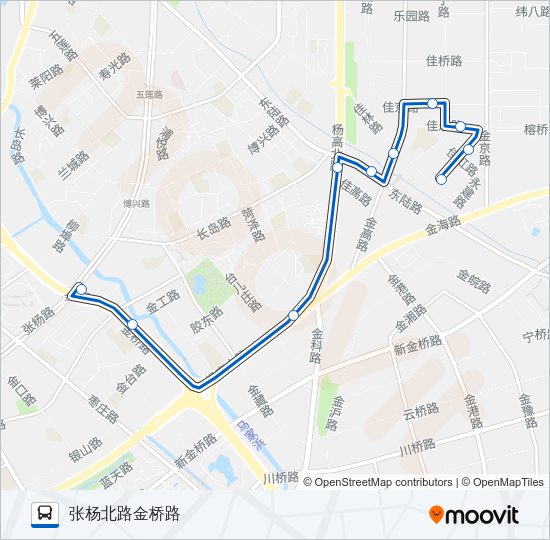 浦东6路 Bus Line Map