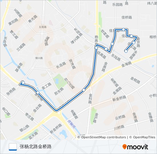 浦东6路 bus Line Map