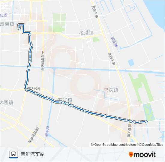 浦东7路 Bus Line Map