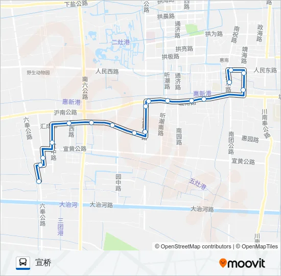 公交浦东8路的线路图