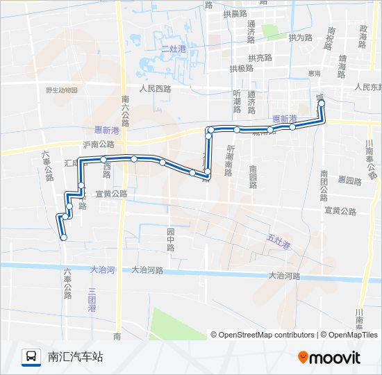 公交浦东8路的线路图