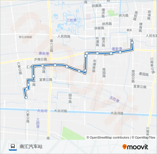 公交浦东8路的线路图