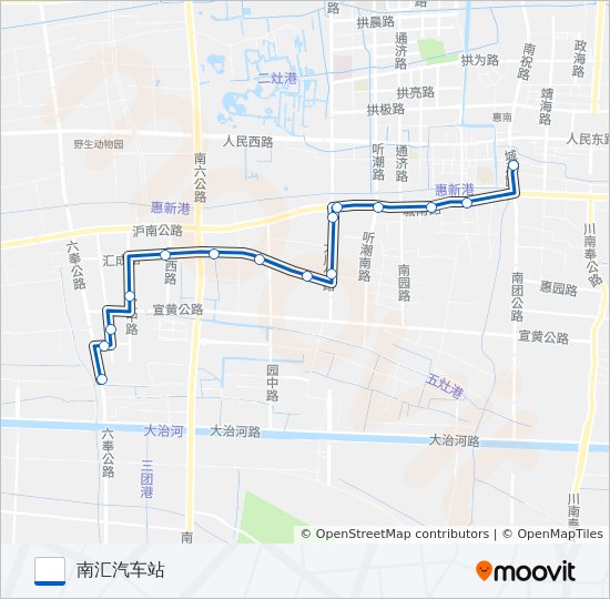 浦东8路 bus Line Map