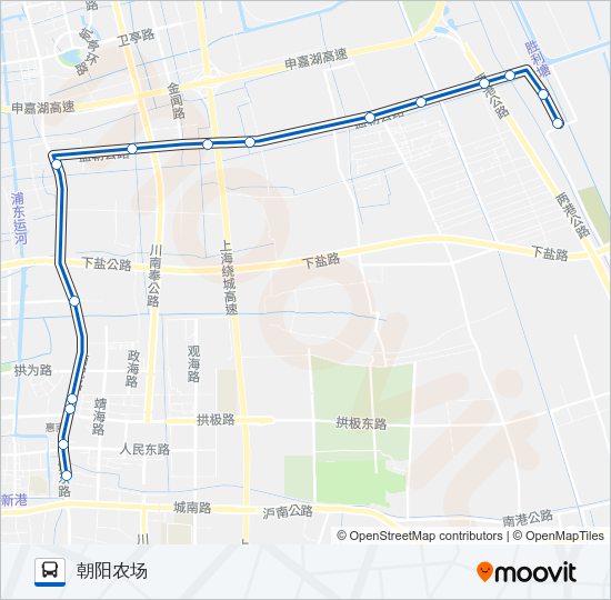 公交浦东9路的线路图
