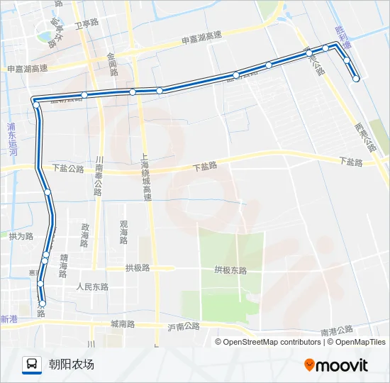 公交浦东9路的线路图