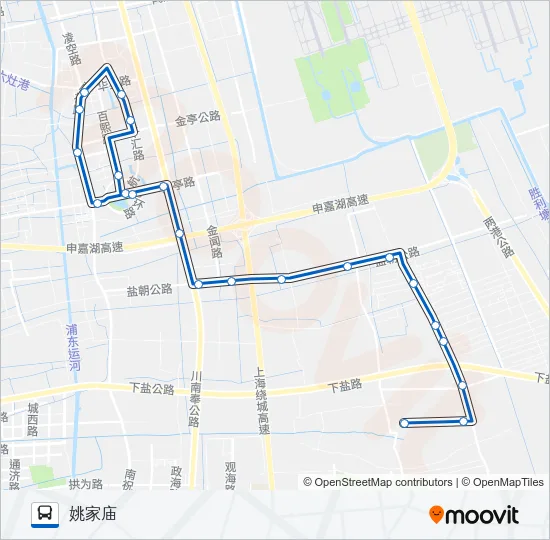 祝桥2路 Bus Line Map