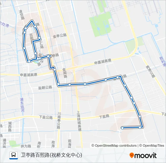祝桥2路 Bus Line Map