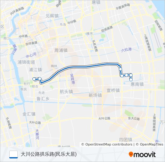 航大专线 bus Line Map
