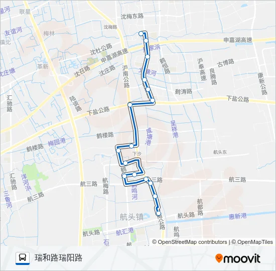 航头3路 Bus Line Map
