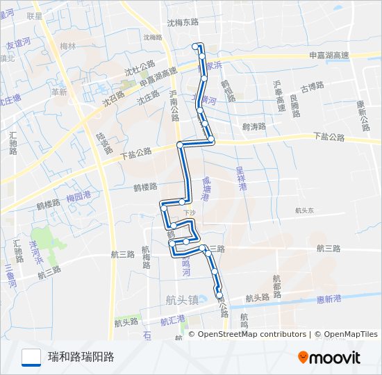 航头3路 bus Line Map