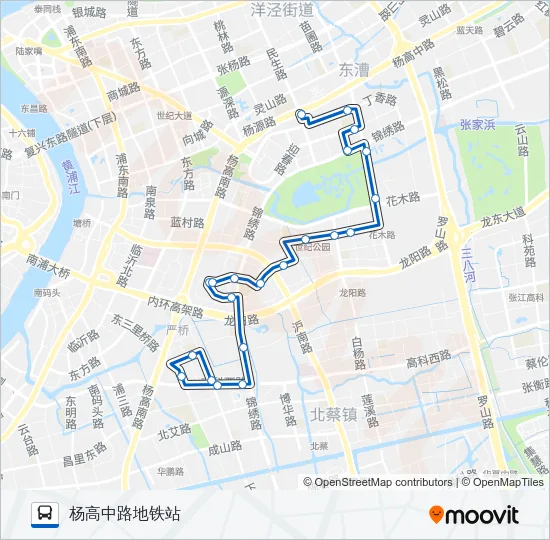 花木1路 Bus Line Map