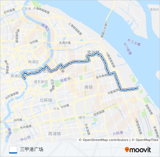 蔡陆专线 bus Line Map