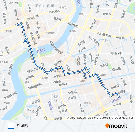 隧道一线 bus Line Map