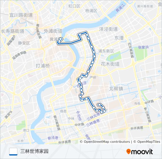 隧道九线 bus Line Map