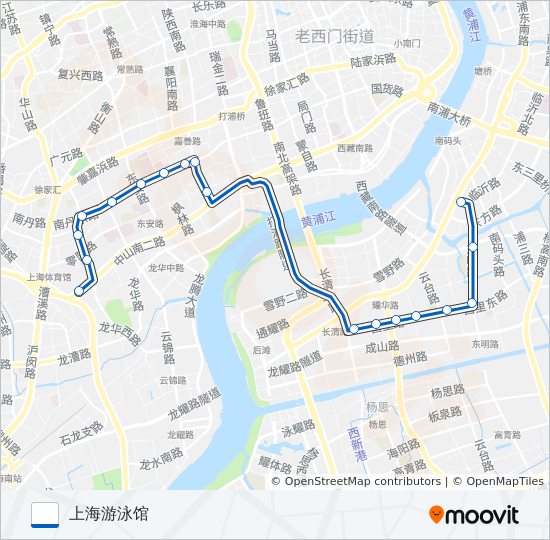隧道二线 bus Line Map