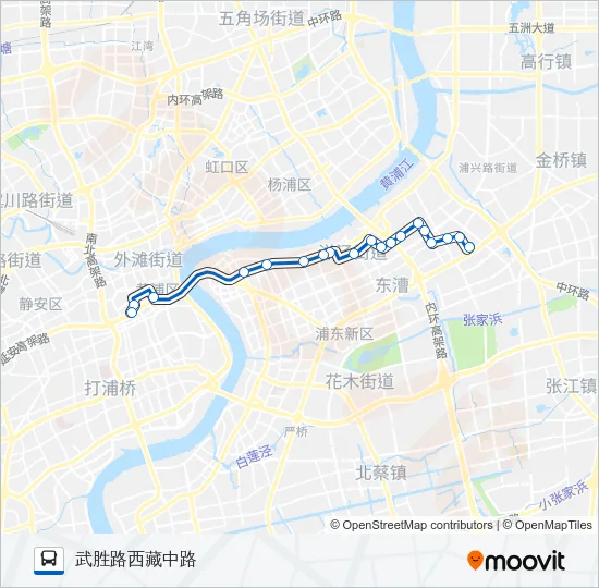 隧道六线 Bus Line Map