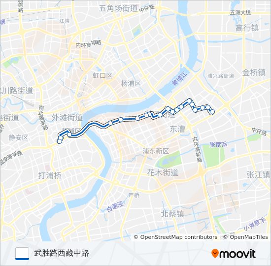 隧道六线 bus Line Map