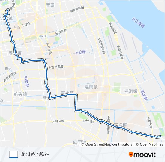 公交龙东专路的线路图