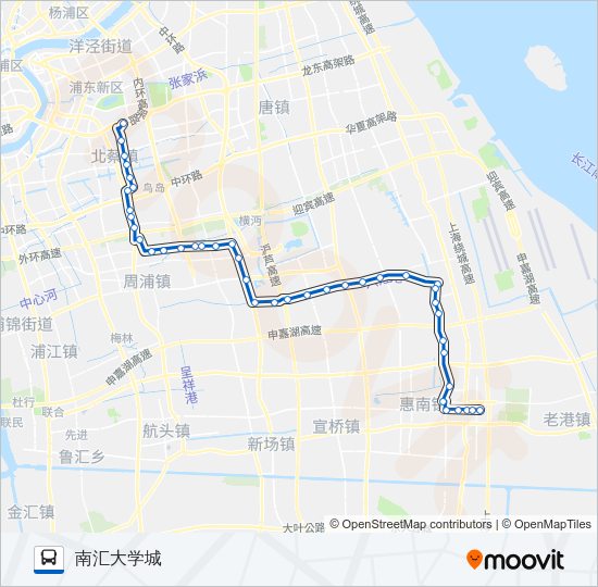 公交龙惠专路的线路图