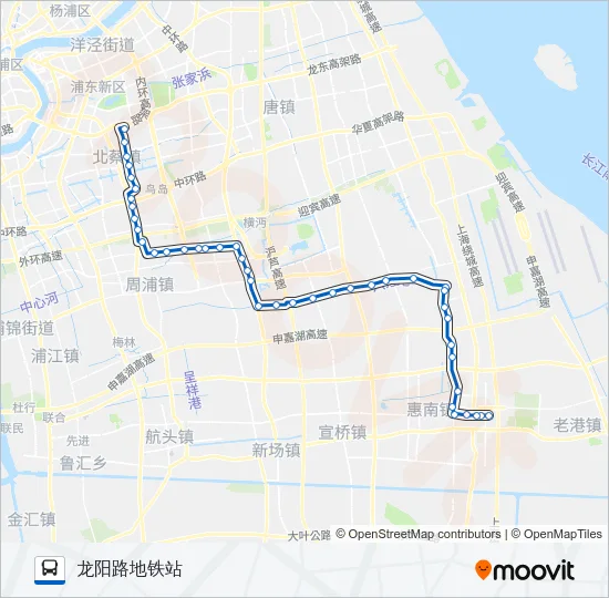 龙惠专线 Bus Line Map