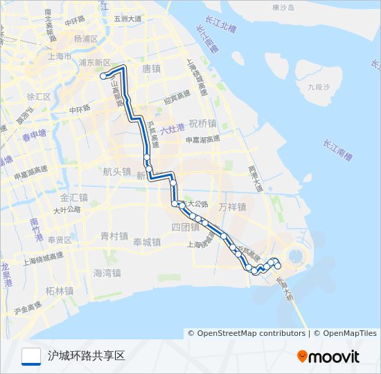 公交龙港快路的线路图