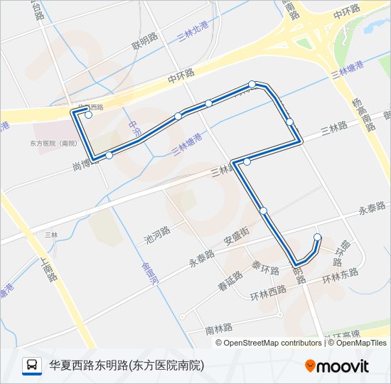 1003路 bus Line Map