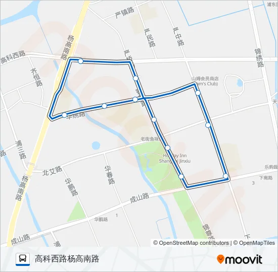 1008路 Bus Line Map