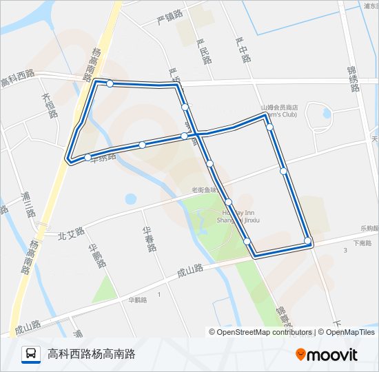 1008路 bus Line Map