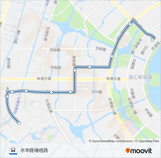 公交1009路的线路图